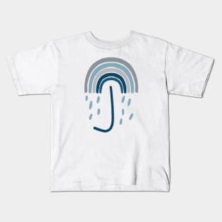 Umbrella Rainbow Pattern Hand Drawing Kids T-Shirt